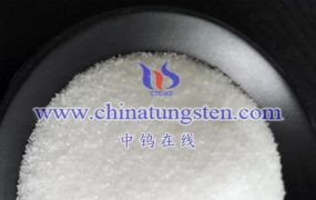 What does Ammonium Metatungstate Hydrate produce at high temperatures?