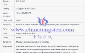 What is Tungsten Chloride